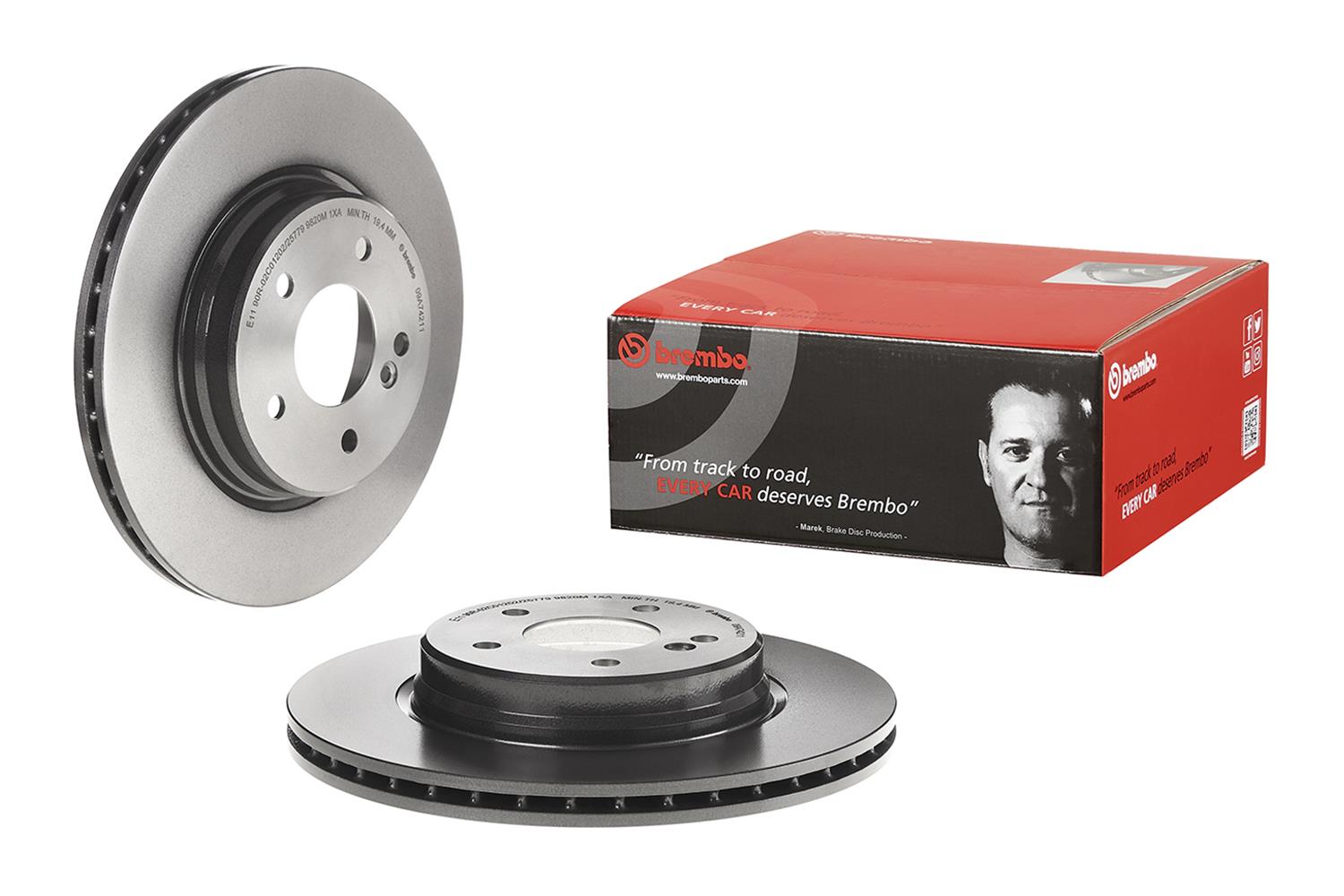 Brembo Premium UV Coated Brake Rotors 09.A742.11