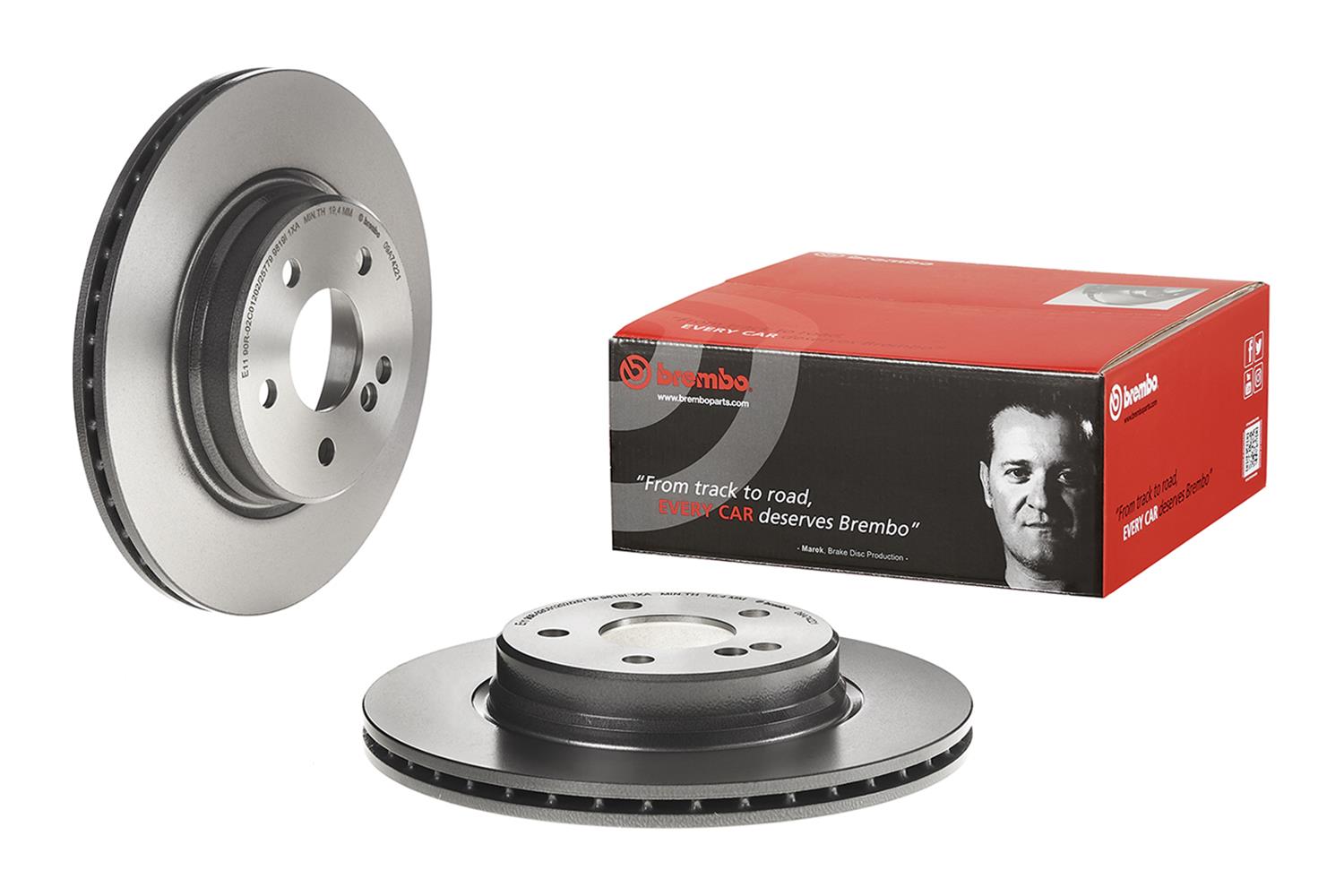 Brembo Premium UV Coated Brake Rotors 09.A742.21