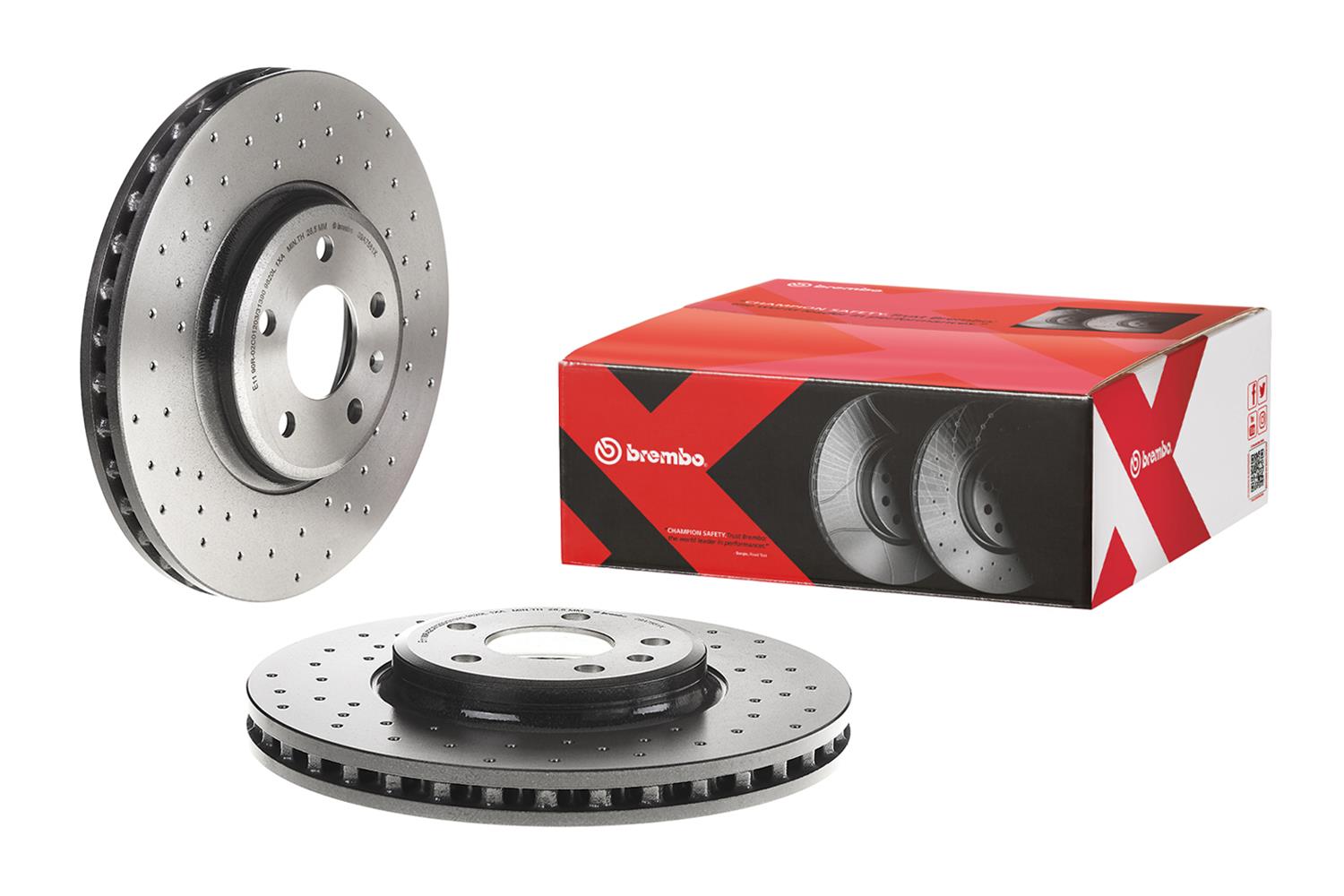 Brembo Disc Brake Pad and Rotor Kits KTX4019