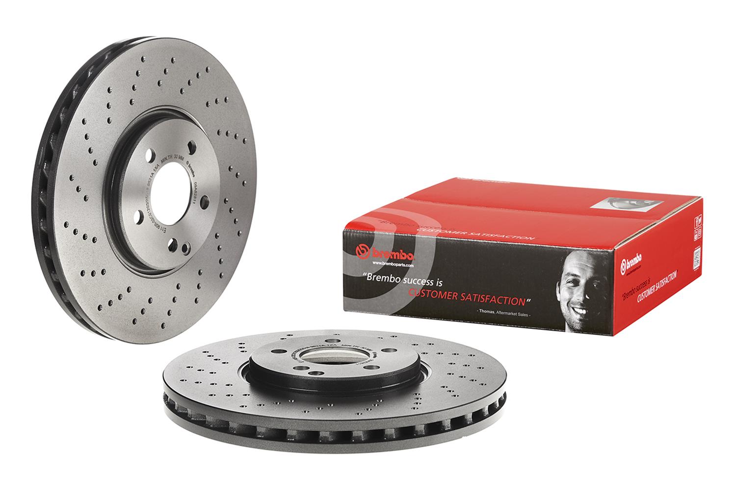 Brembo Premium UV Coated Brake Rotors 09.A828.11
