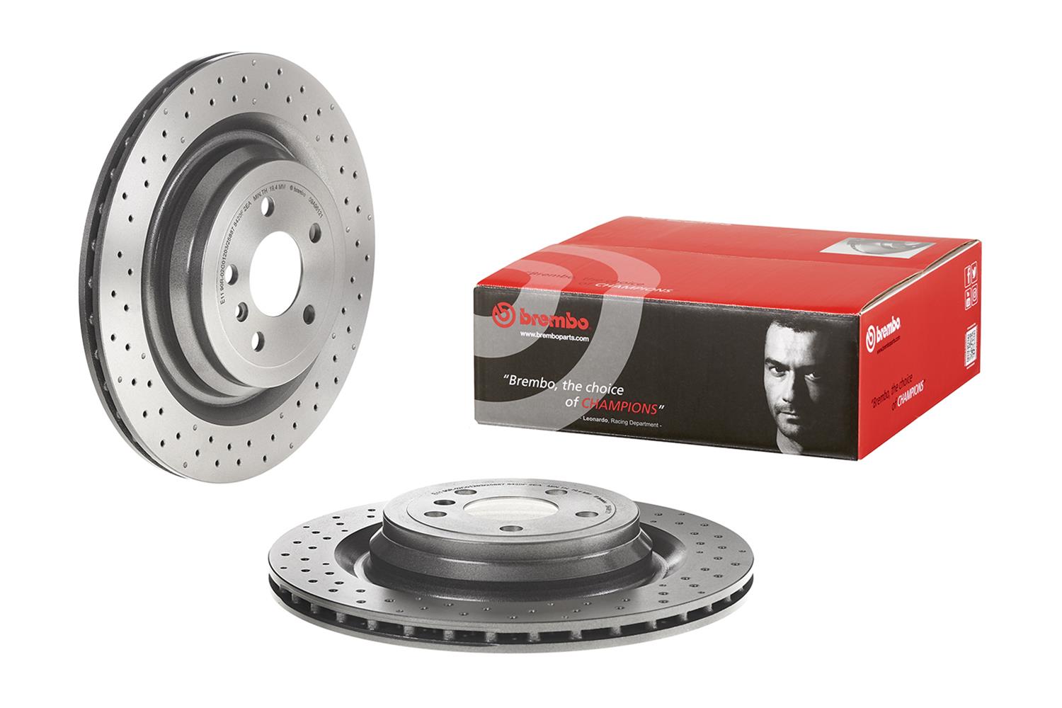 Brembo Premium UV Coated Brake Rotors 09.A961.21