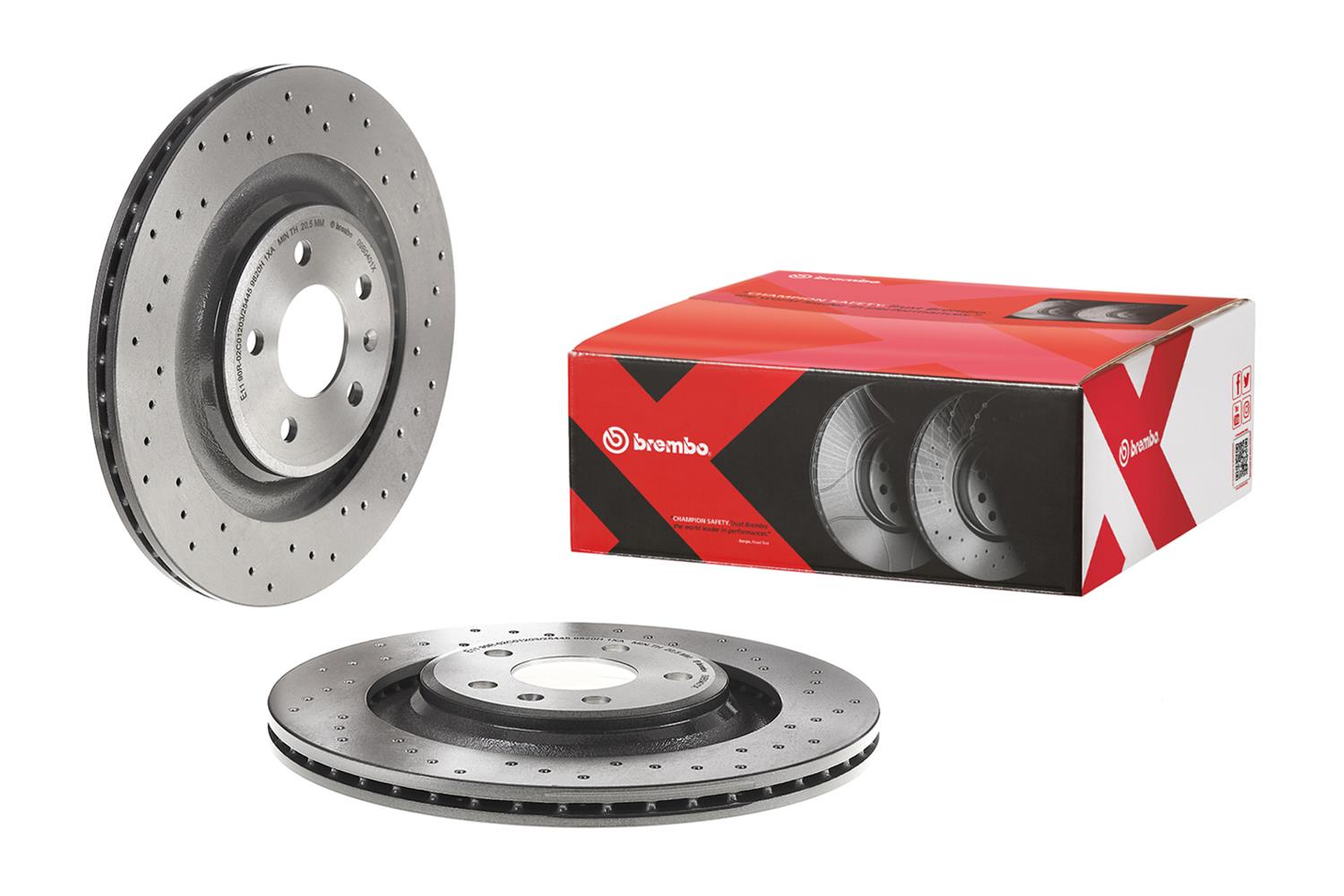 Brembo Premium UV Coated Brake Rotors 09.B040.1X