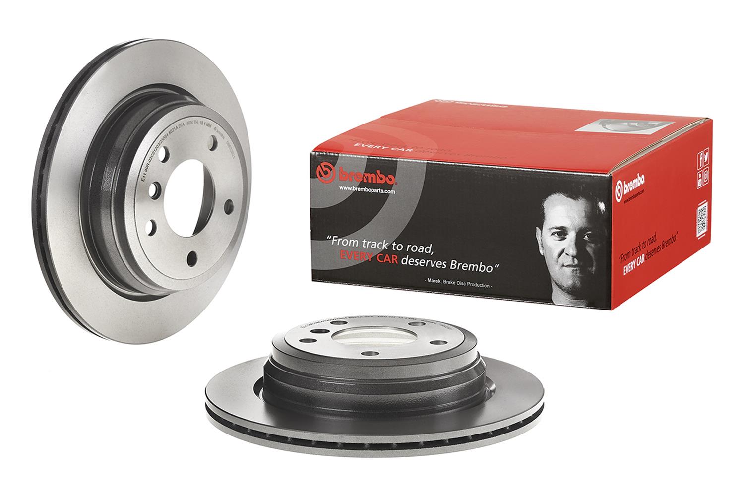 Brembo Premium UV Coated Brake Rotors 09.B338.21