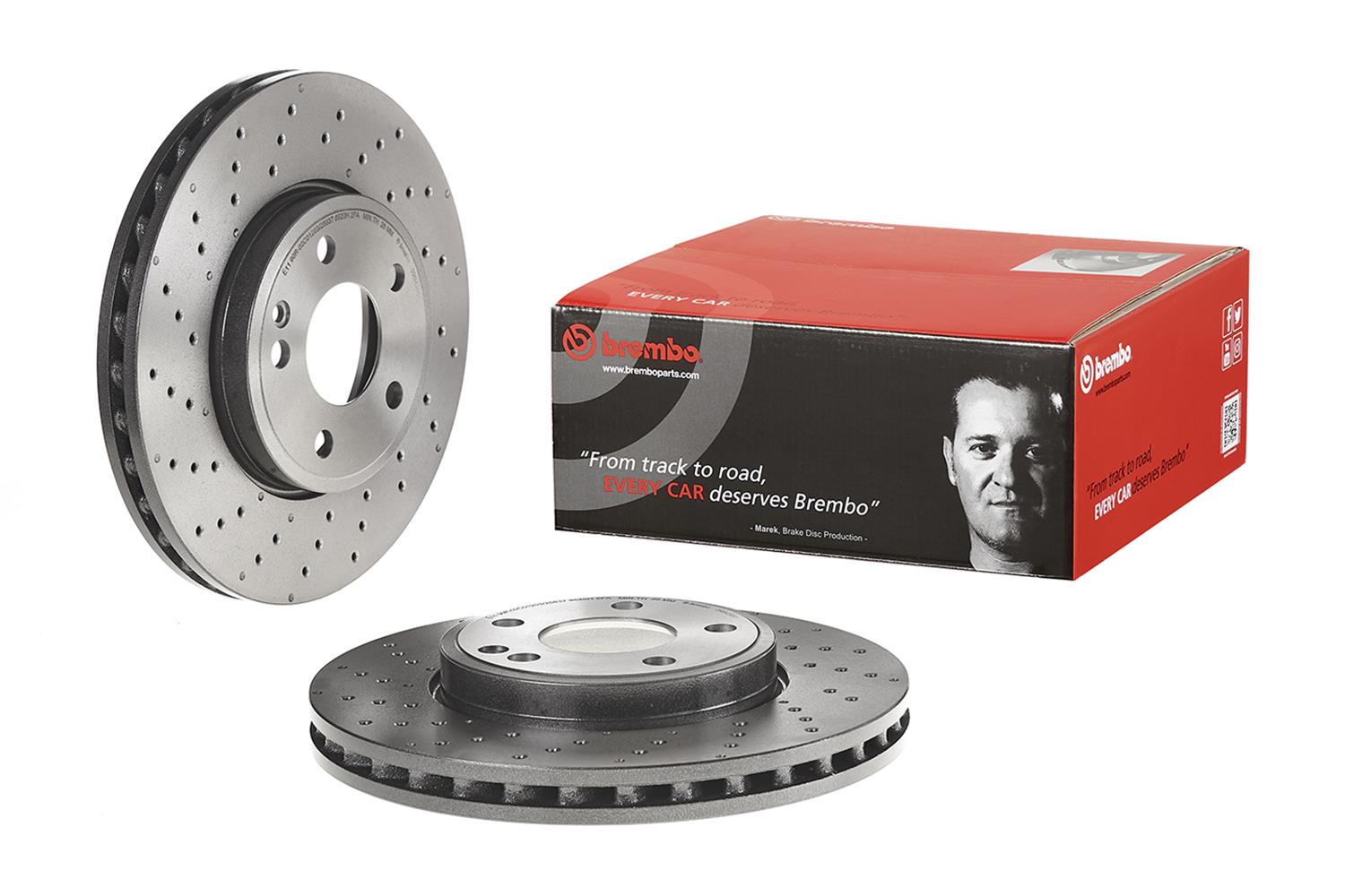 Brembo Premium UV Coated Brake Rotors 09.B436.51