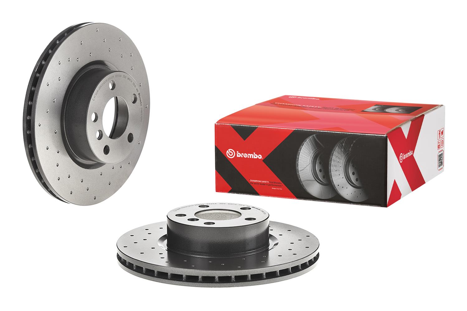 Brembo Disc Brake Pad and Rotor Kits KTX4023