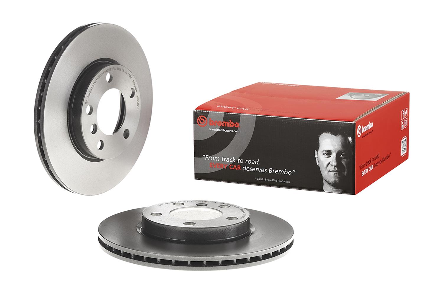 Brembo Premium UV Coated Brake Rotors 09.B645.11