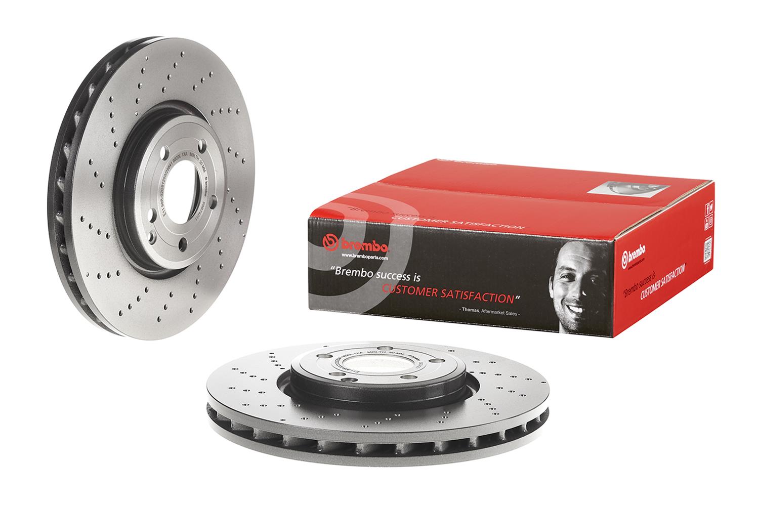 Brembo Premium UV Coated Brake Rotors 09.B742.51