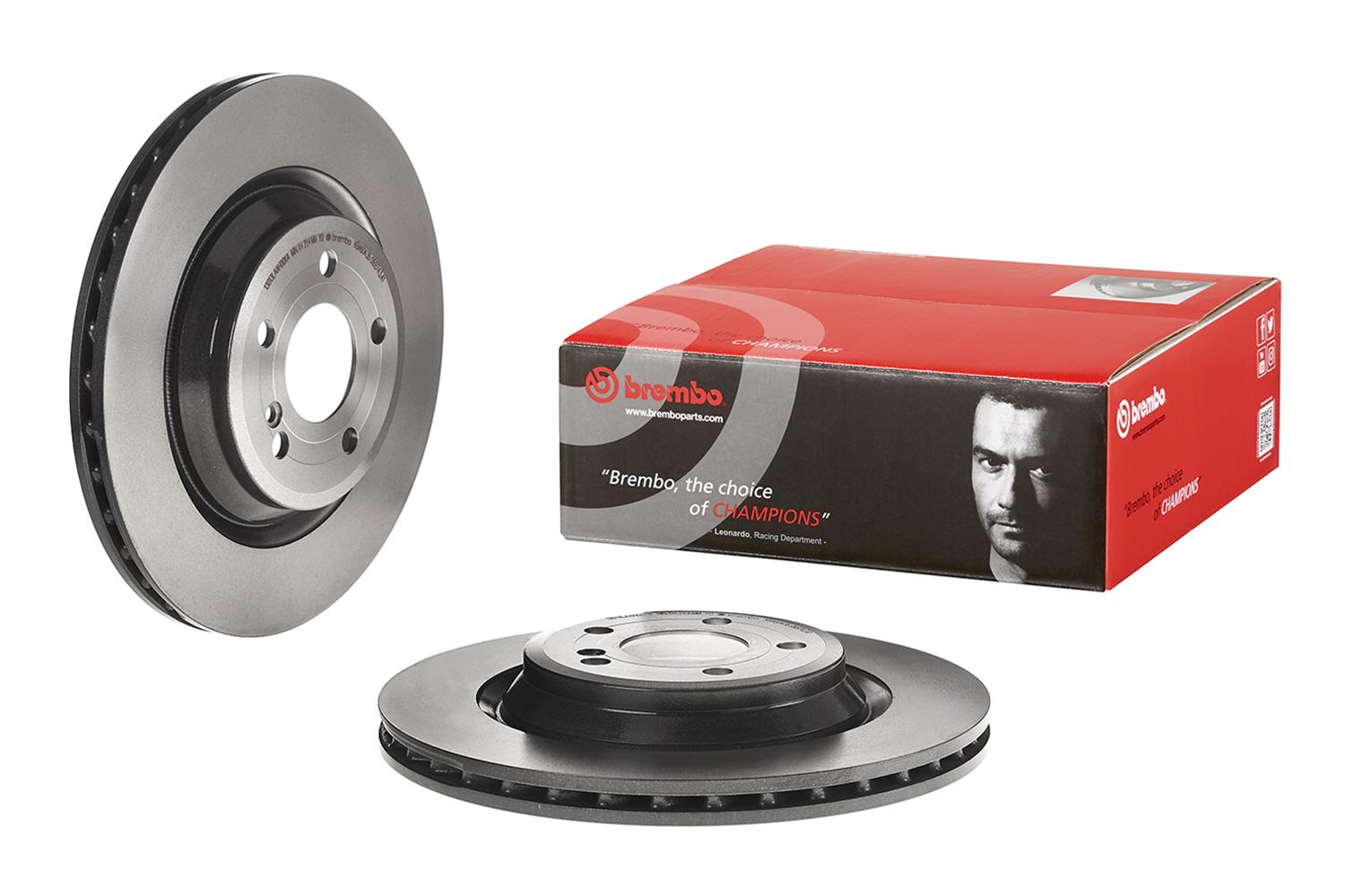 Brembo Premium UV Coated Brake Rotors 09.B743.41