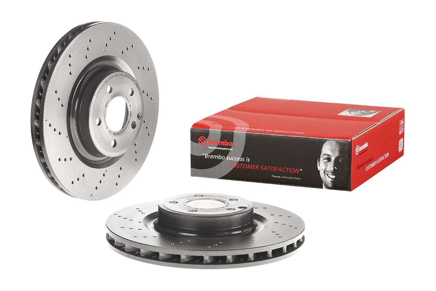 Brembo Premium UV Coated Brake Rotors 09.B744.51