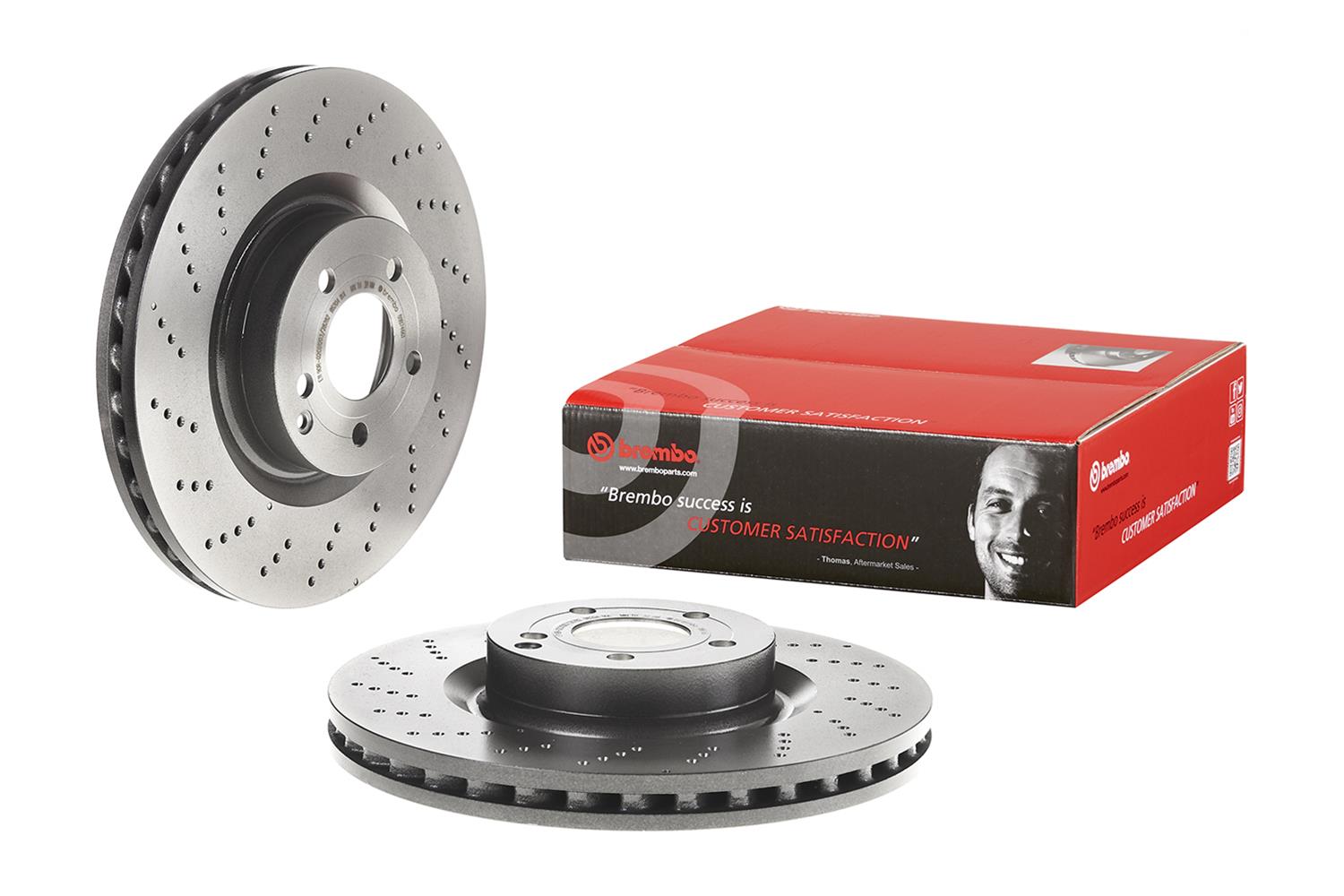 Brembo Premium UV Coated Brake Rotors 09.B746.61
