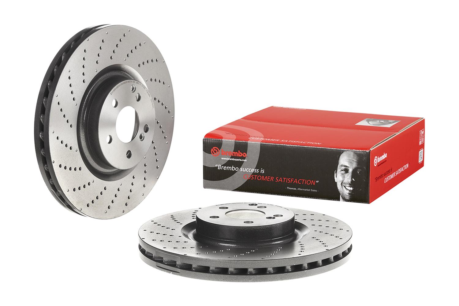 Brembo Premium UV Coated Brake Rotors 09.B769.51