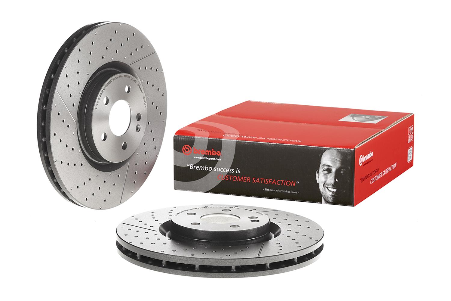 Brembo Premium UV Coated Brake Rotors 09.B913.11
