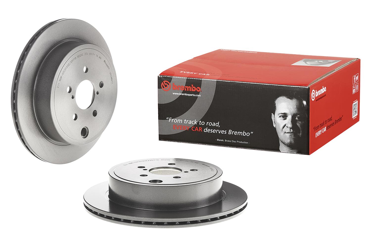 Brembo Premium UV Coated Brake Rotors 09.C662.11