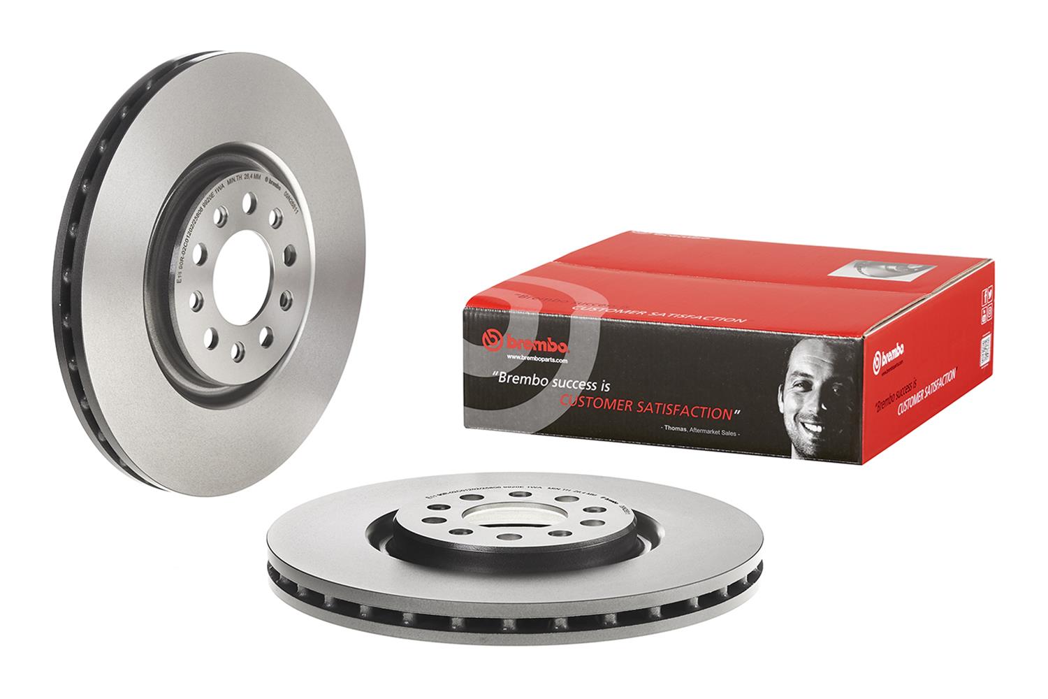 Brembo Premium UV Coated Brake Rotors 09.N268.11