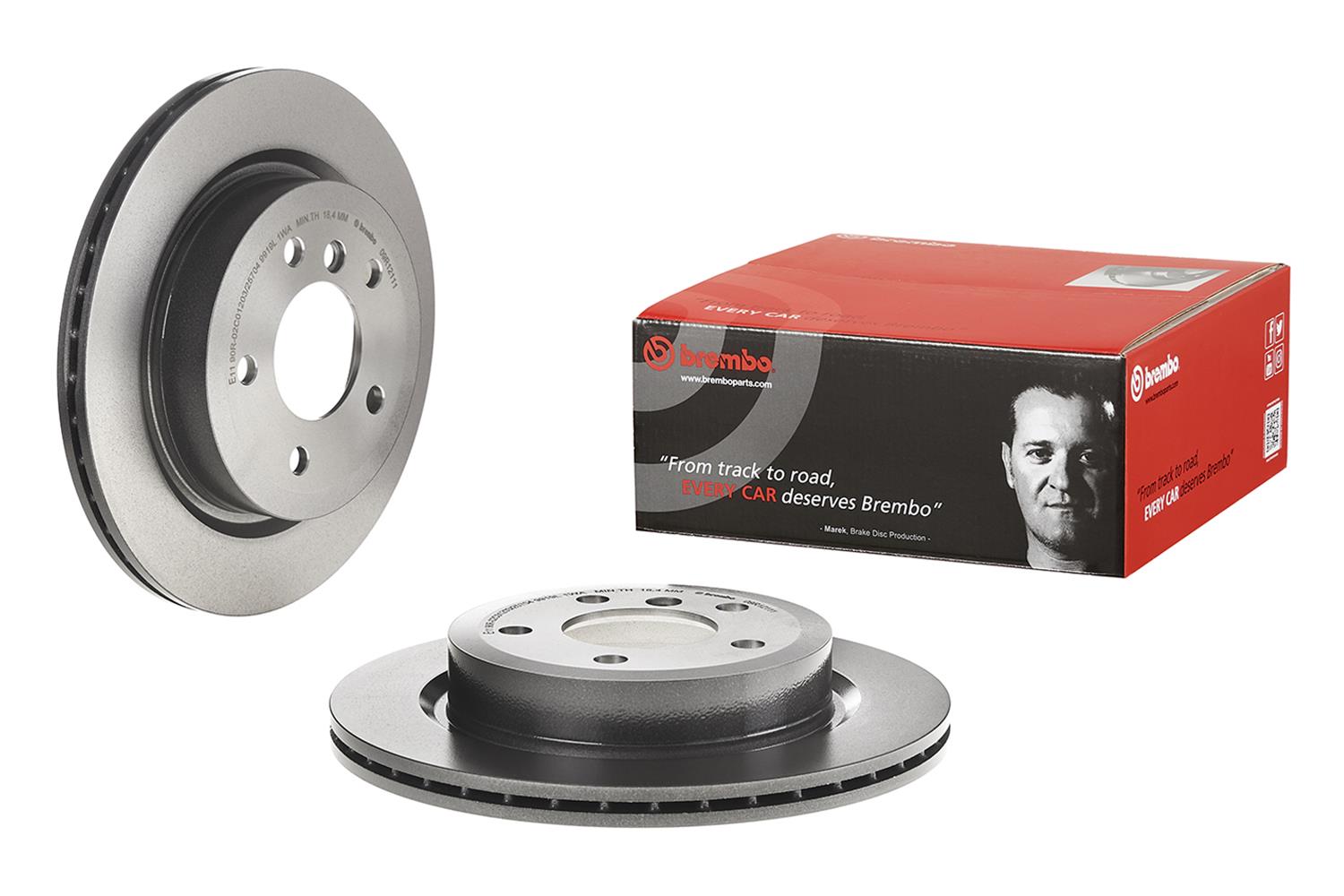 Brembo Premium UV Coated Brake Rotors 09.R121.11