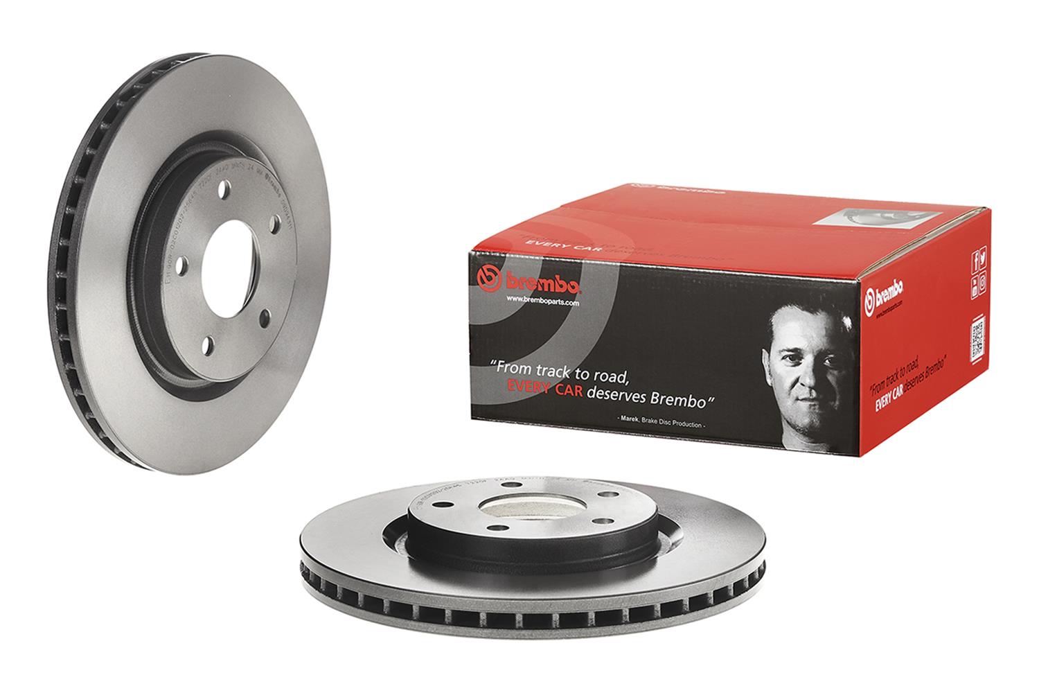 Brembo Premium UV Coated Brake Rotors 09D93711