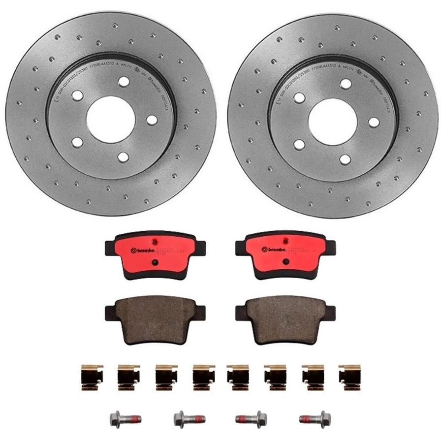 Brembo Disc Brake Pad and Rotor Kits KTX0095