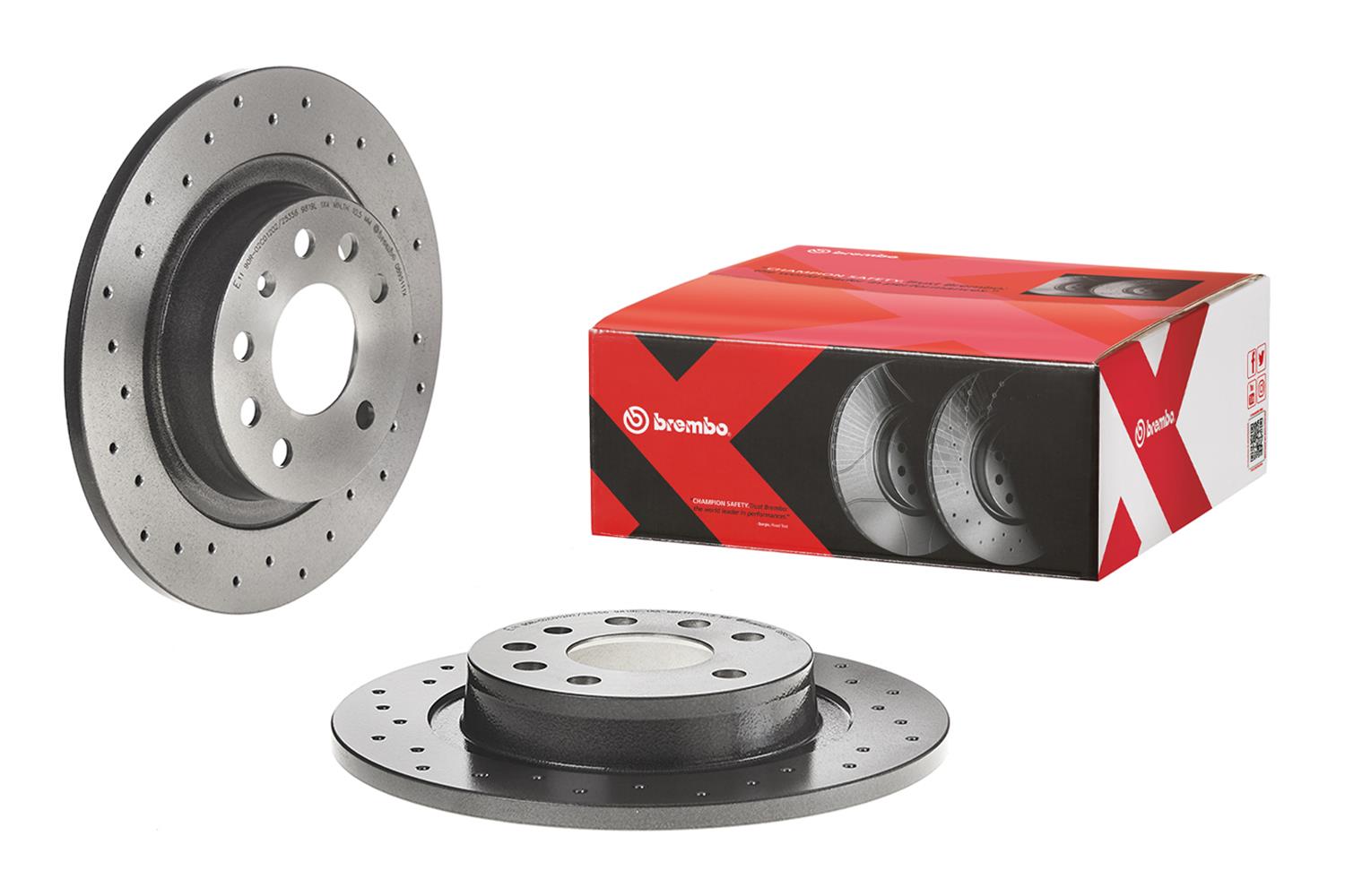Brembo Disc Brake Pad and Rotor Kits KTX4078