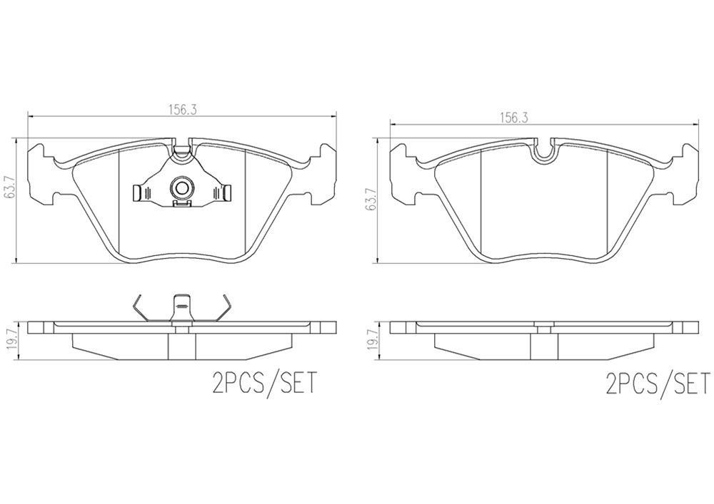 Brembo NAO Ceramic Brake Pads P06012N