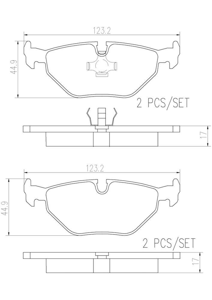 Brembo NAO Ceramic Brake Pads P06013N