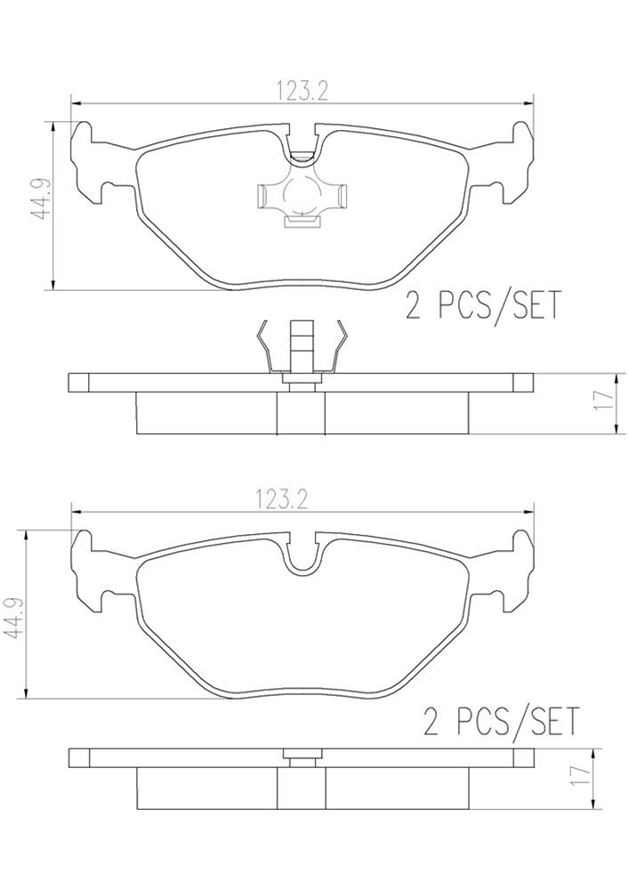 Brembo NAO Ceramic Brake Pads P06013N