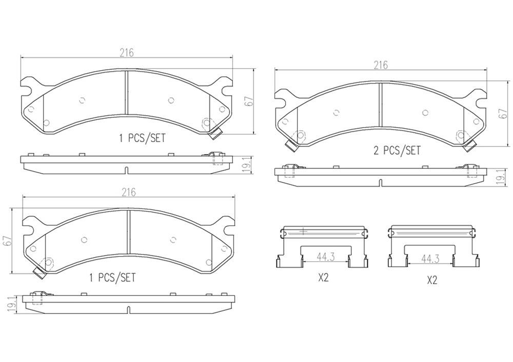 Brembo NAO Ceramic Brake Pads P10026N