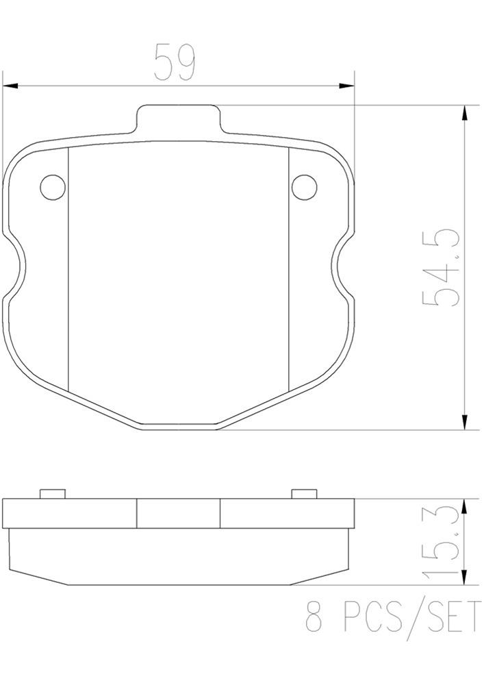 Brembo NAO Ceramic Brake Pads P10067N