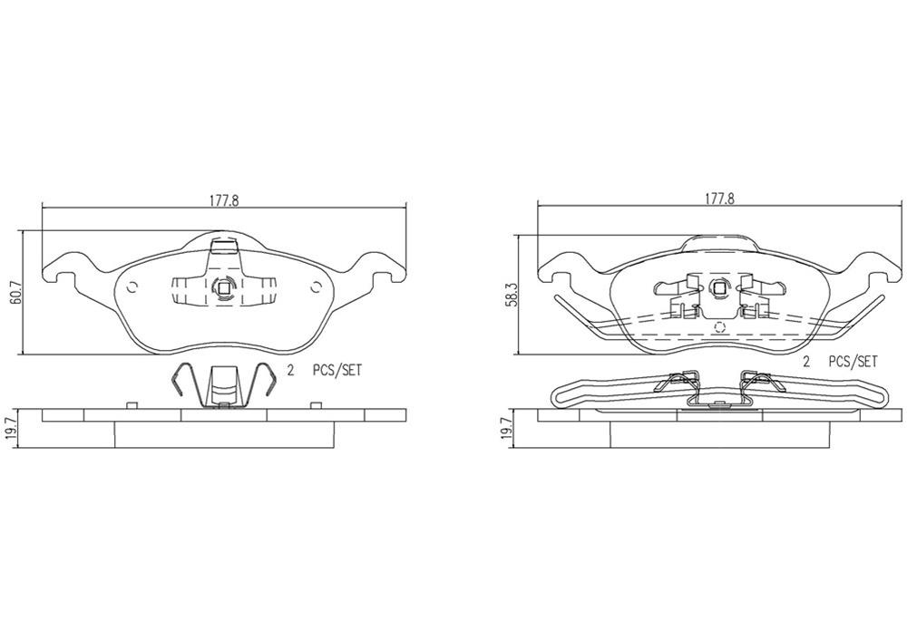 Brembo NAO Ceramic Brake Pads P24046N