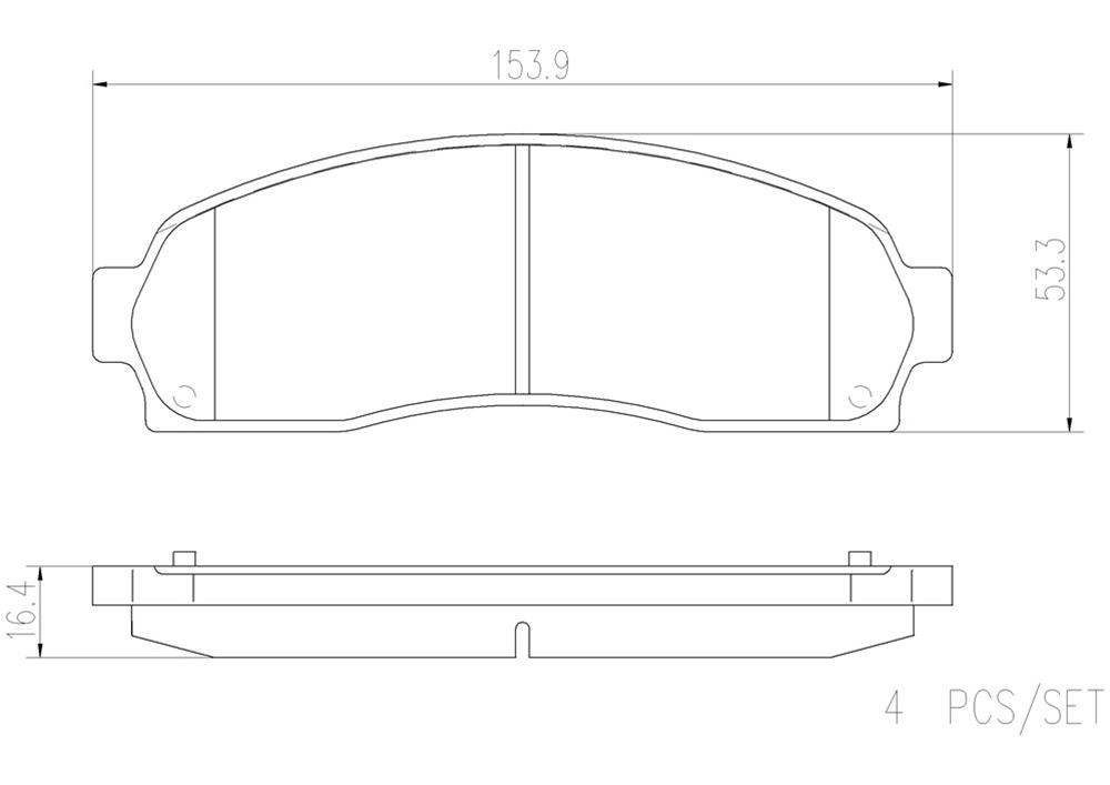 Brembo NAO Ceramic Brake Pads P24081N