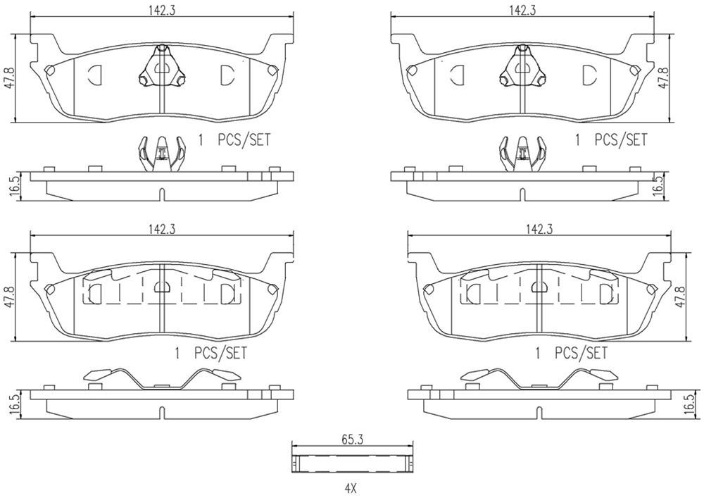 Brembo NAO Ceramic Brake Pads P24083N