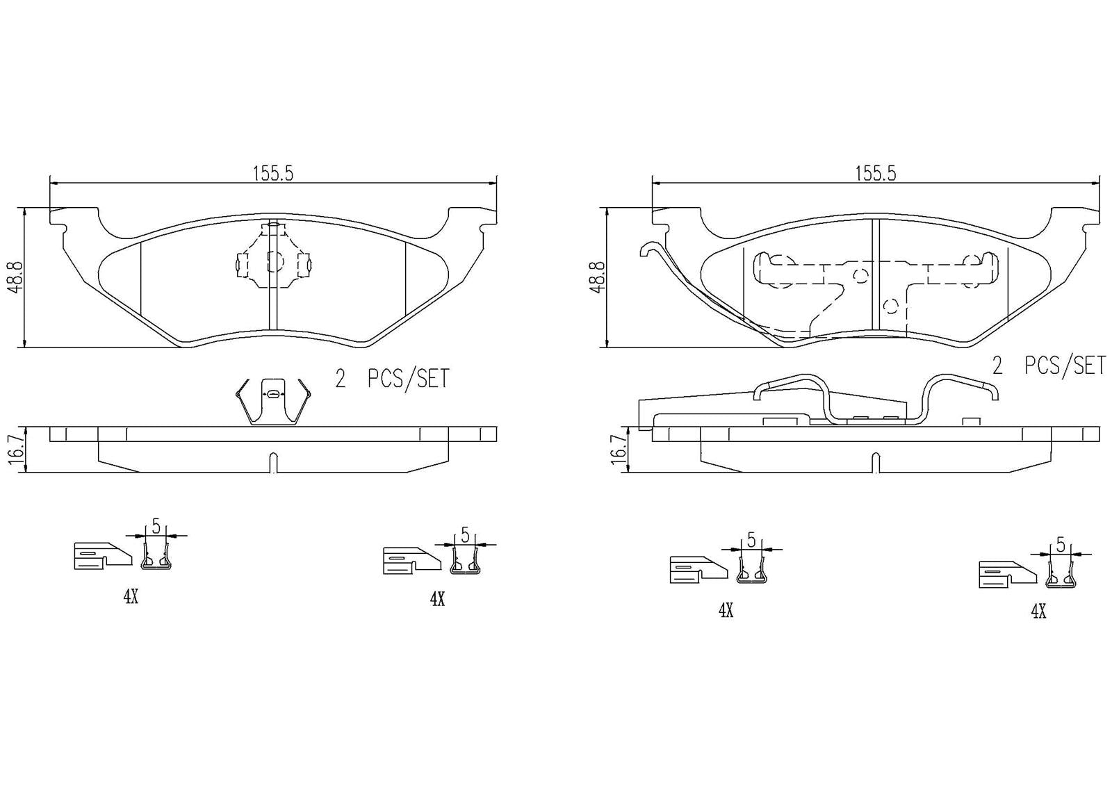 Brembo NAO Ceramic Brake Pads P24094N