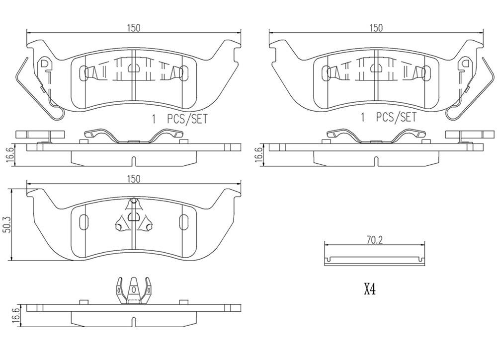 Brembo NAO Ceramic Brake Pads P24137N