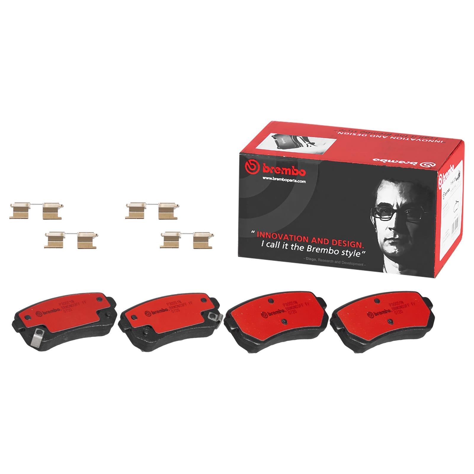 Brembo NAO Ceramic Brake Pads P30051N