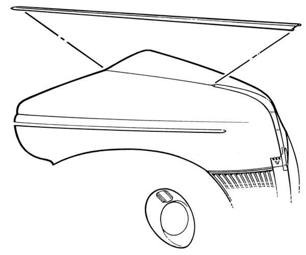 Bob Drake Center Hood Trim 01A-16736-A