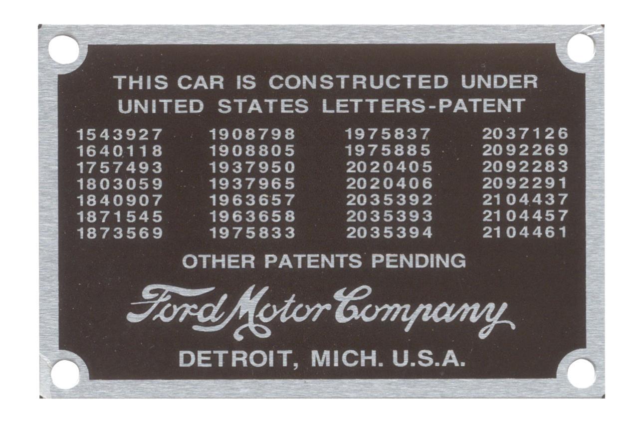 Bob Drake Reproductions VIN Plates 78-14001