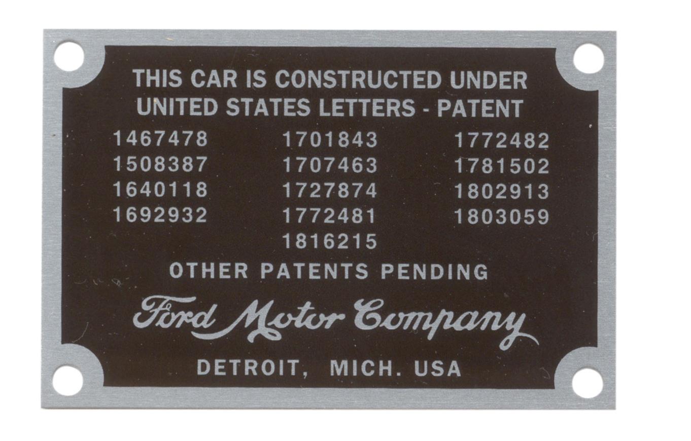 Bob Drake Reproductions VIN Plates B-14001