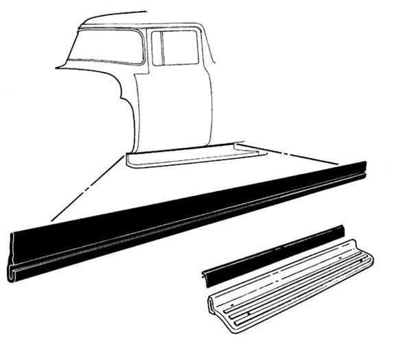 Bob Drake Reproductions Weatherstrip Seals, Individual Position BAAA-16540-A