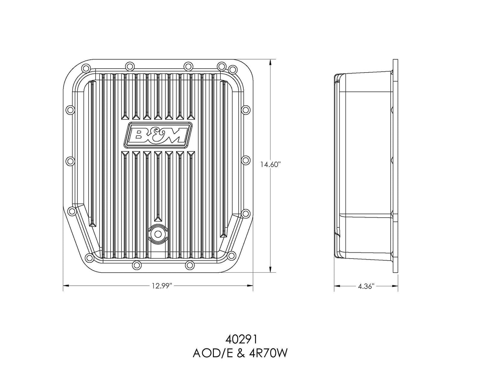 B&M Automatic Transmission Deep Pans 40291