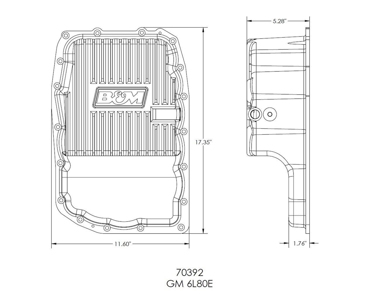 B&M Automatic Transmission Deep Pans 70392