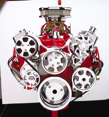 Billet Specialties Tru Trac Serpentine Systems without A/C 13605PA