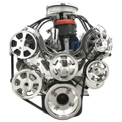 Billet Specialties Tru Trac Serpentine Systems with A/C 13600