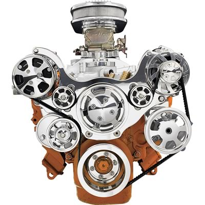 Billet Specialties Tru Trac Serpentine Systems with A/C 13800PA