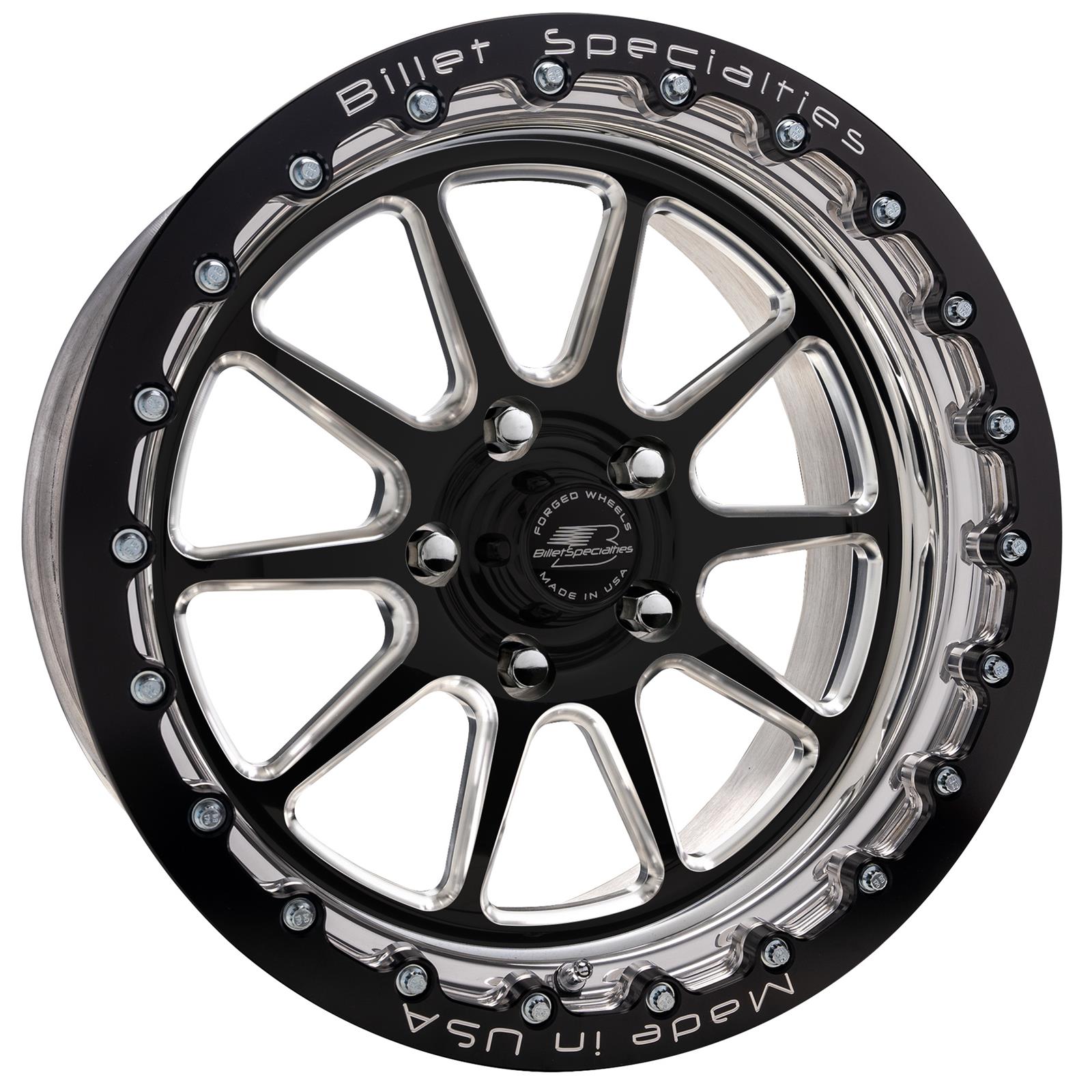 Billet Specialties AMC40 Malibu Single Beadlock Black Satin Custom Order Wheels AMCB40SB510