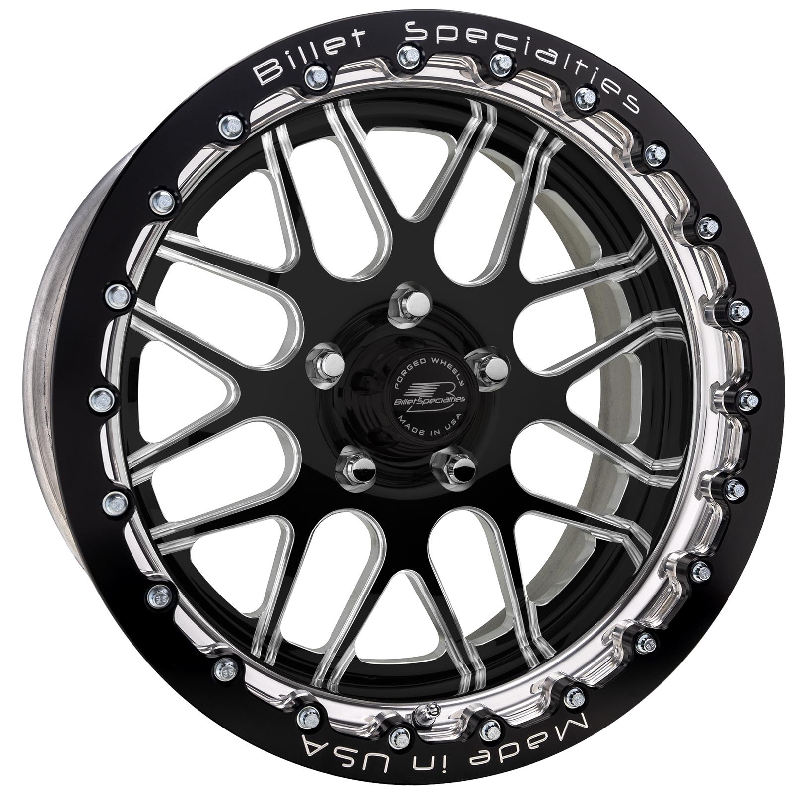Billet Specialties AMC45 Lonestar Single Beadlock Black Satin Custom Order Wheels AMCB45SB580