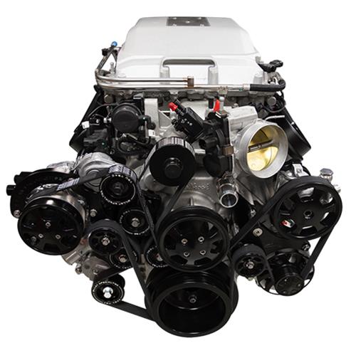 Billet Specialties Tru Trac Serpentine Systems with A/C BLK13410