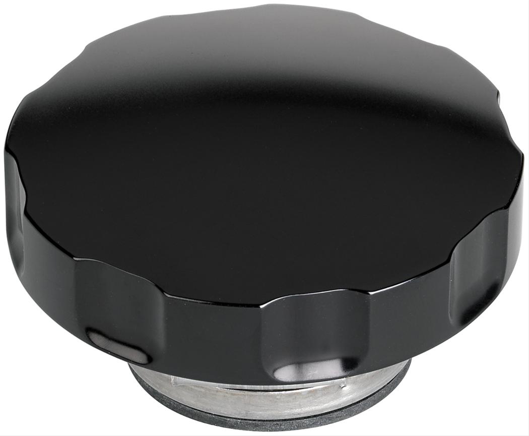 Billet Specialties Notch Grip Radiator Caps BLK75125