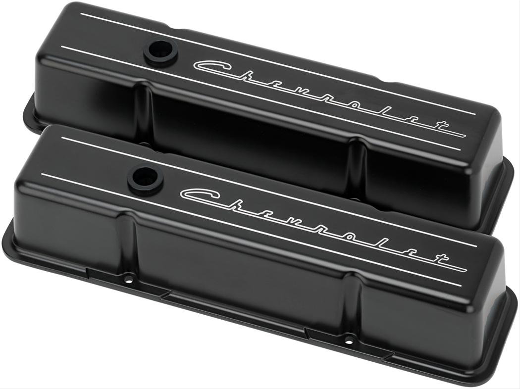 Billet Specialties Diecast Aluminum Valve Covers BLK95223