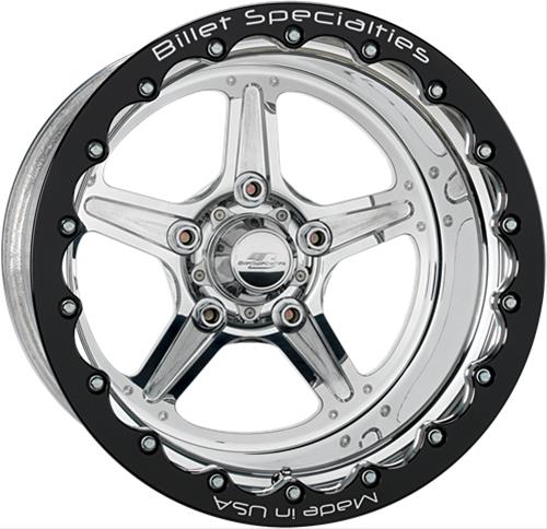 Billet Specialties Street Lite Polished Single Beadlock Wheels RSB35127375N