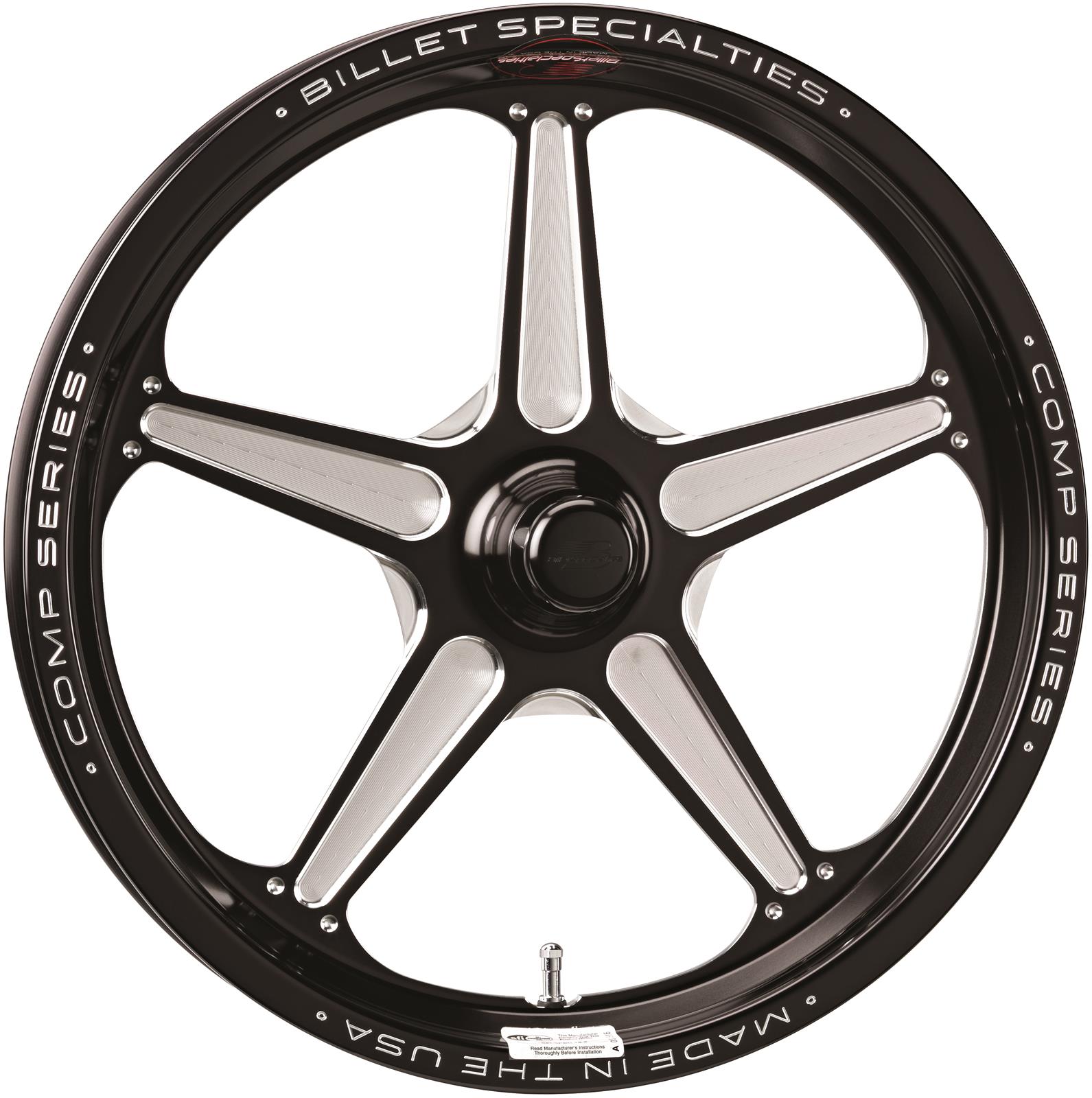 Billet Specialties Comp 5 Series Black Wheels CSFB37456127