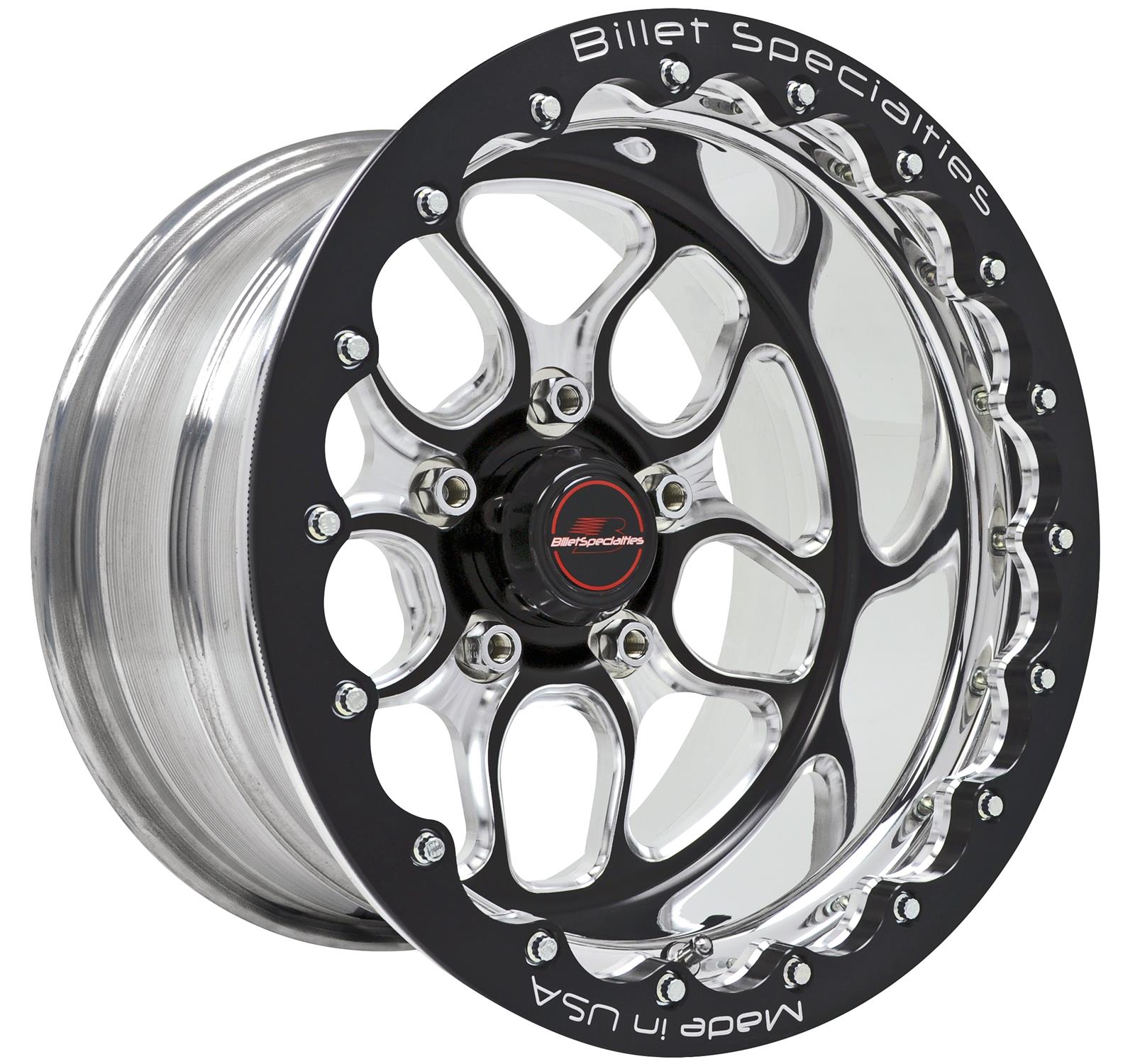 Billet Specialties Win Lite Black Anodized Wheels with Single Beadlock BRSB25127340N
